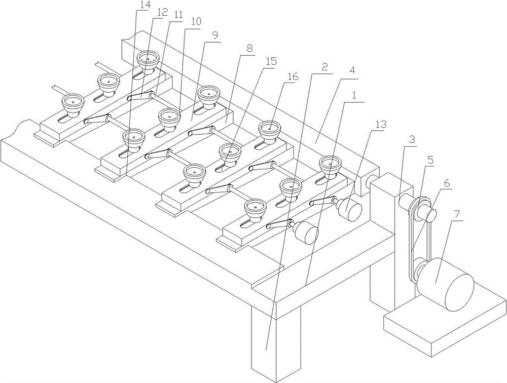 Glass overturning mechanism used for glass processing