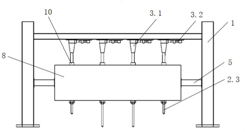 Large-size variable-curvature aluminum alloy wallboard preloading equipment and forming method