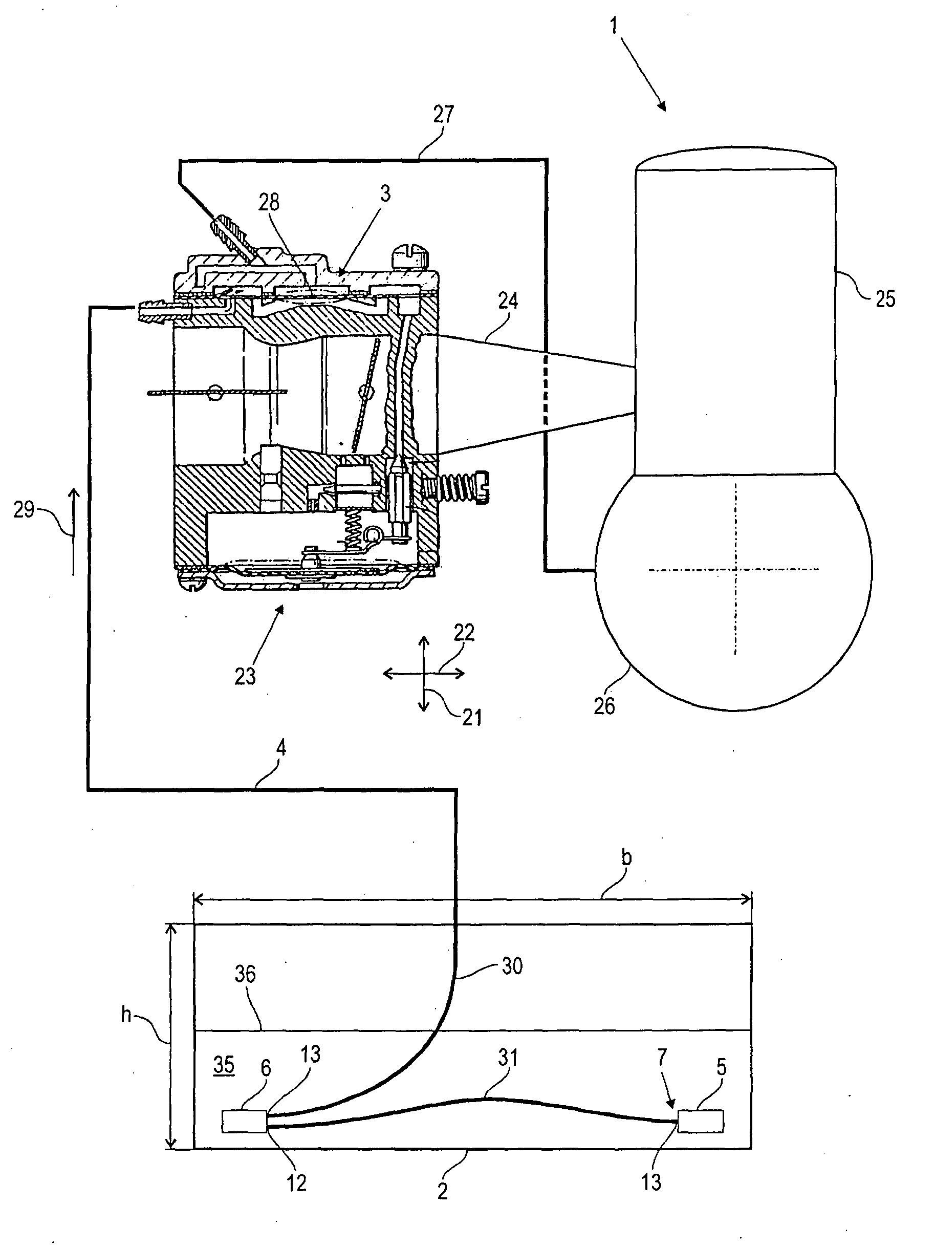 Fuel system of a handheld work apparatus