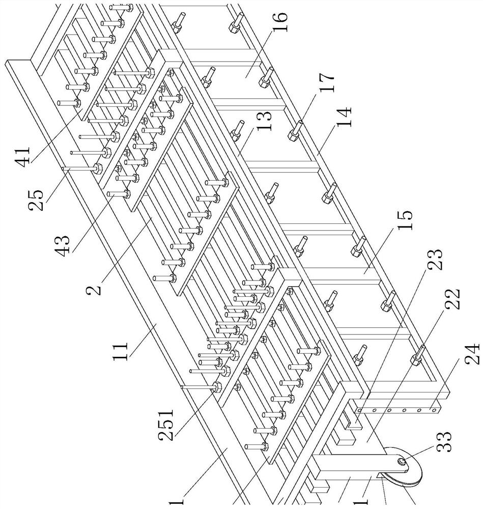 Movable formwork structure and construction method thereof