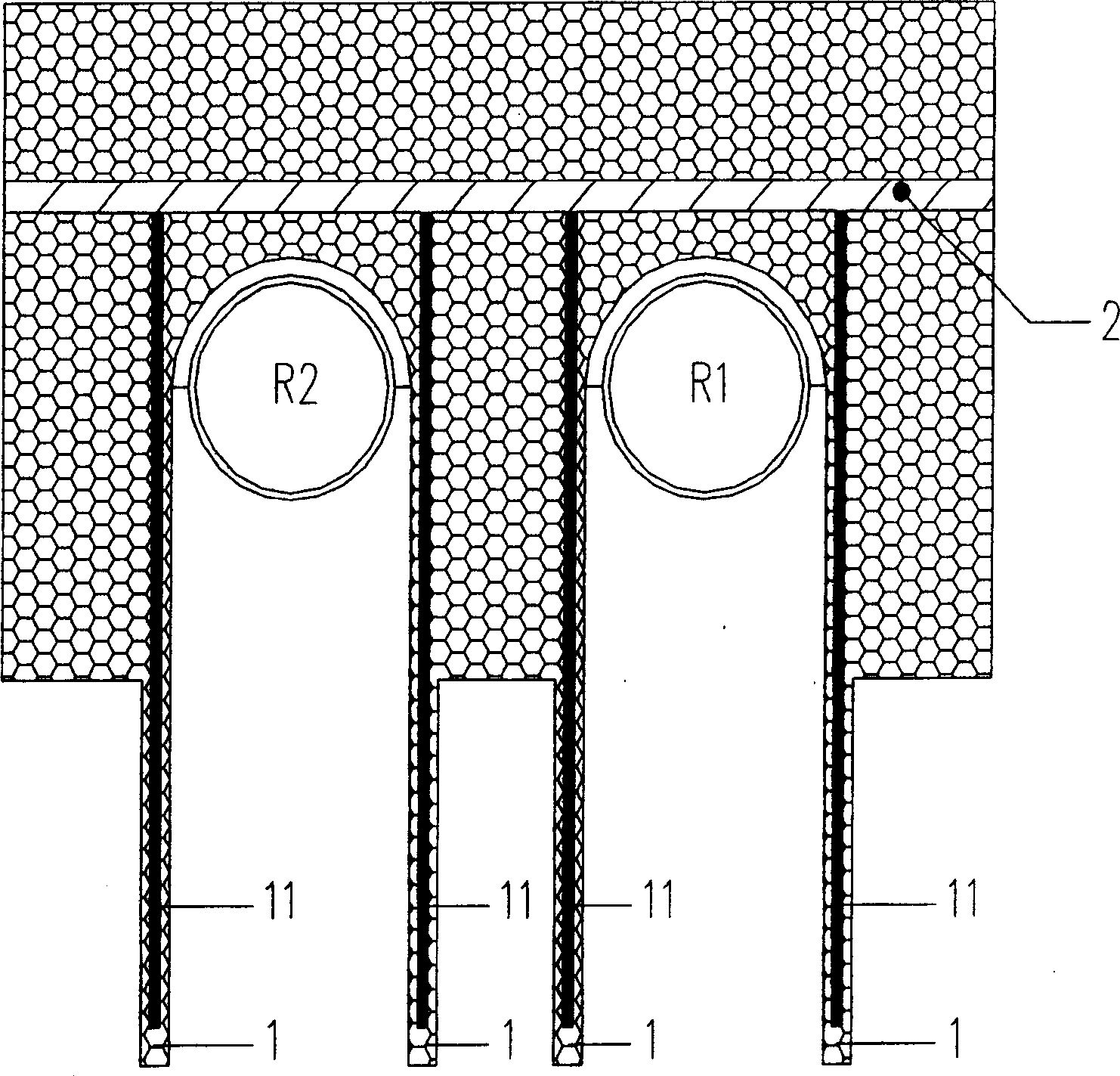 Method for constructing deep-large foundation pit over operating tunnel an ddeformation-preventing strucutre