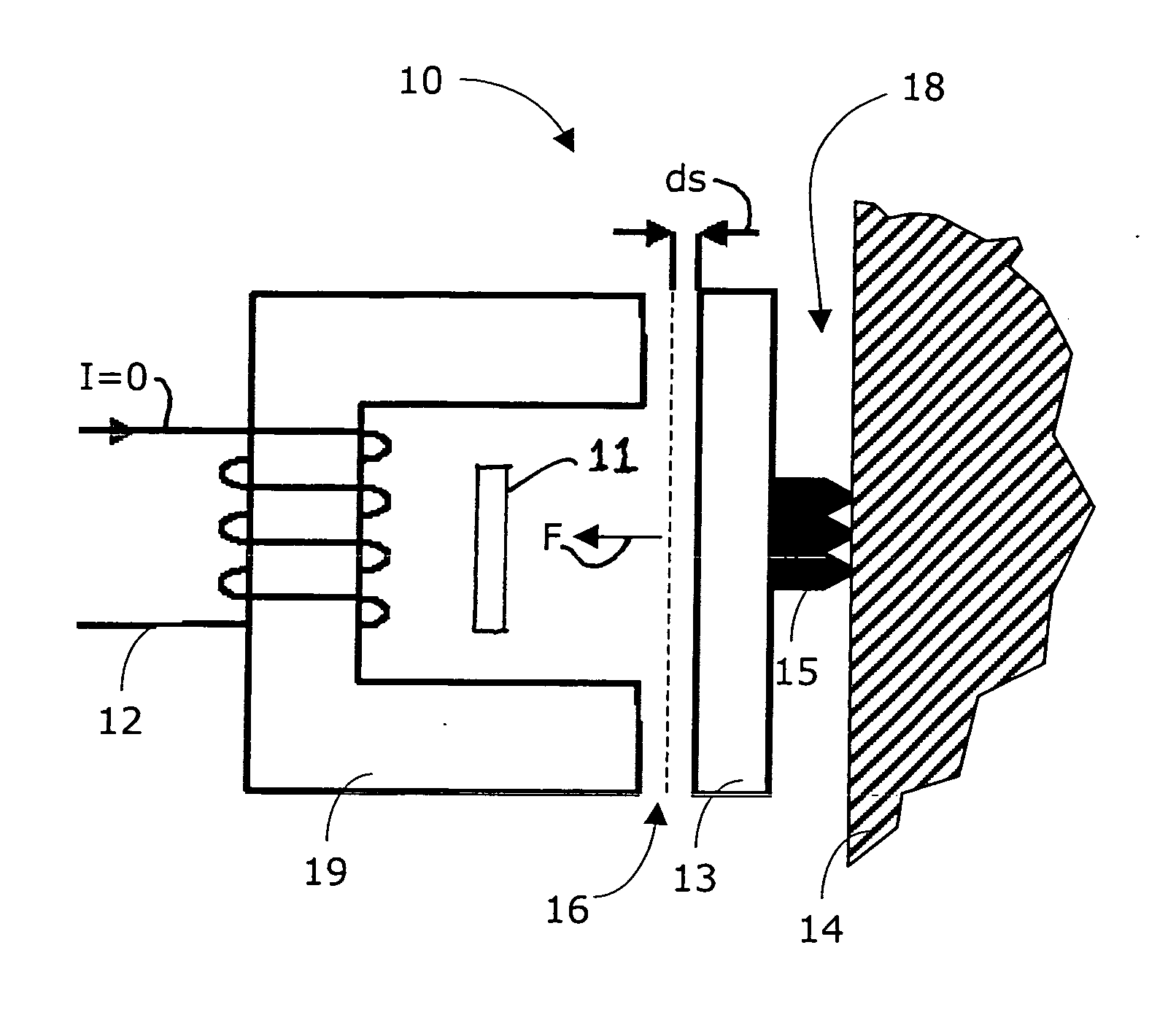 Sealing device with magnetically movable door seal for a closable door leaf of an elevator installation, and elevator installation with such a device