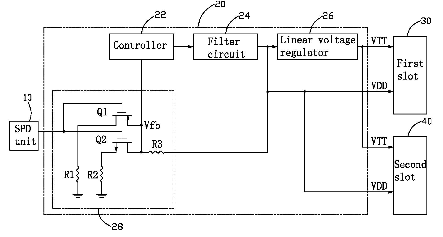 Motherboard with voltage regulator supporting DDR2 memory modules and DDR3 memory modules