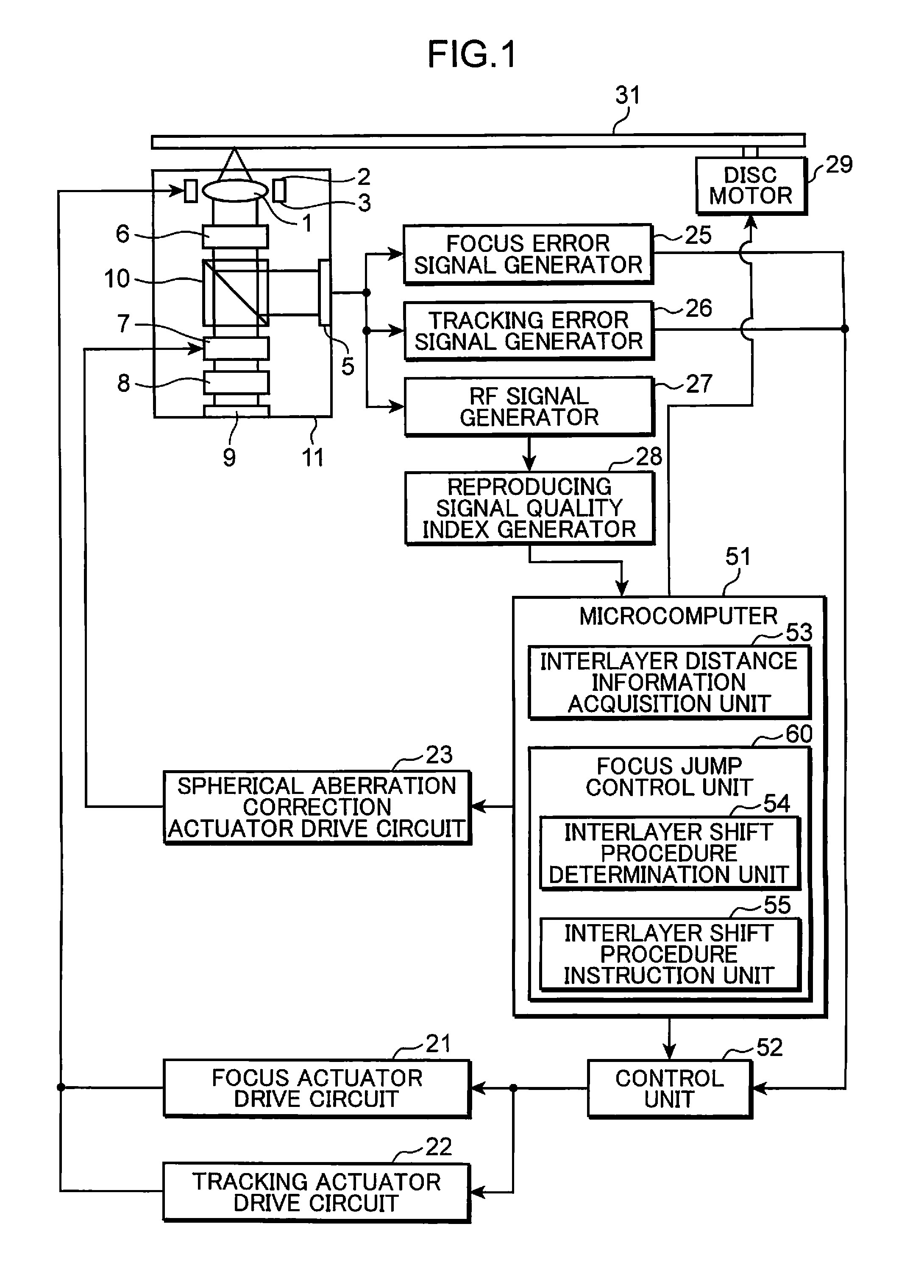 Optical disc apparatus, focus control method and integrated circuit