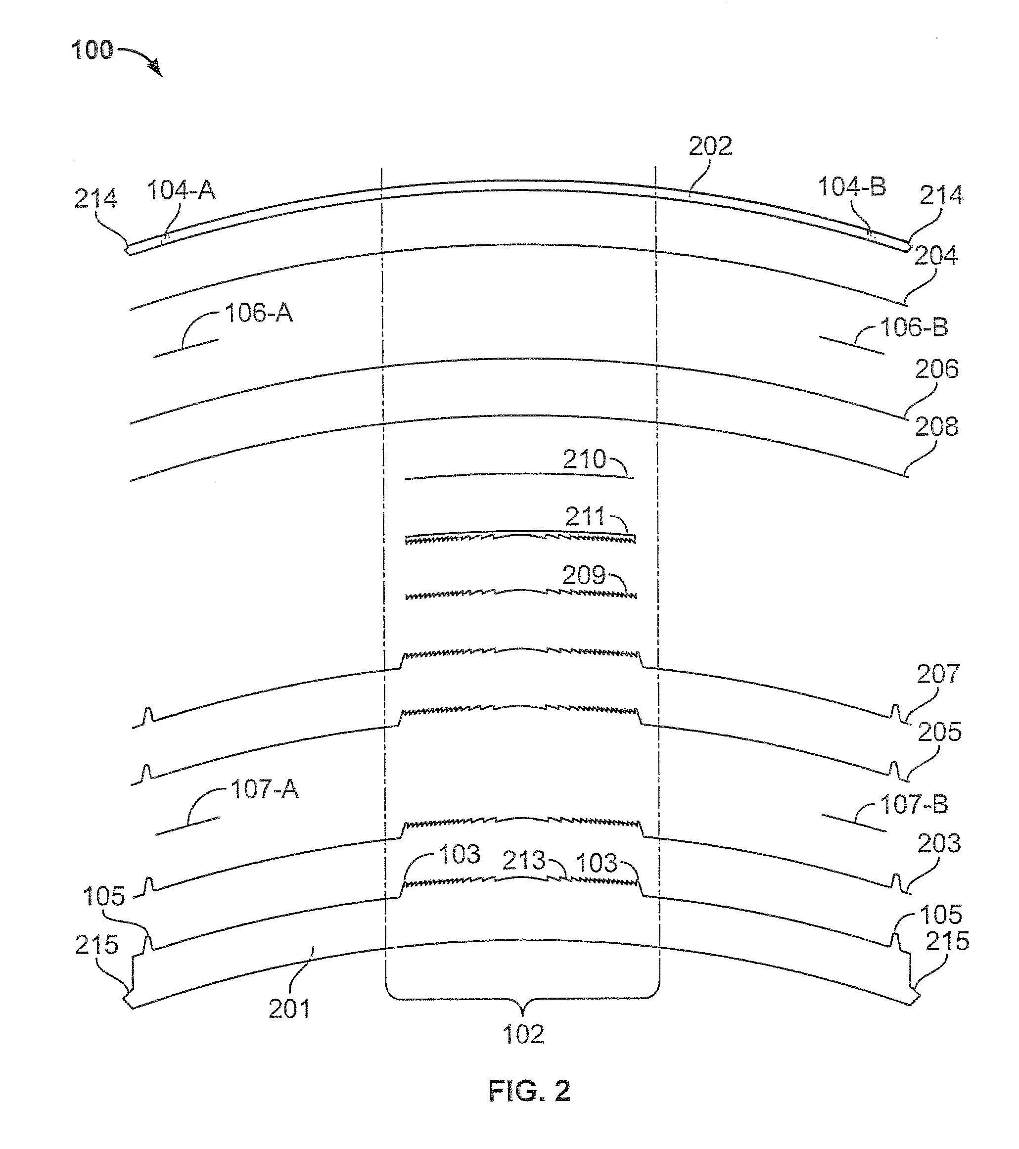 Electro-active diffractive lens and method for making the same