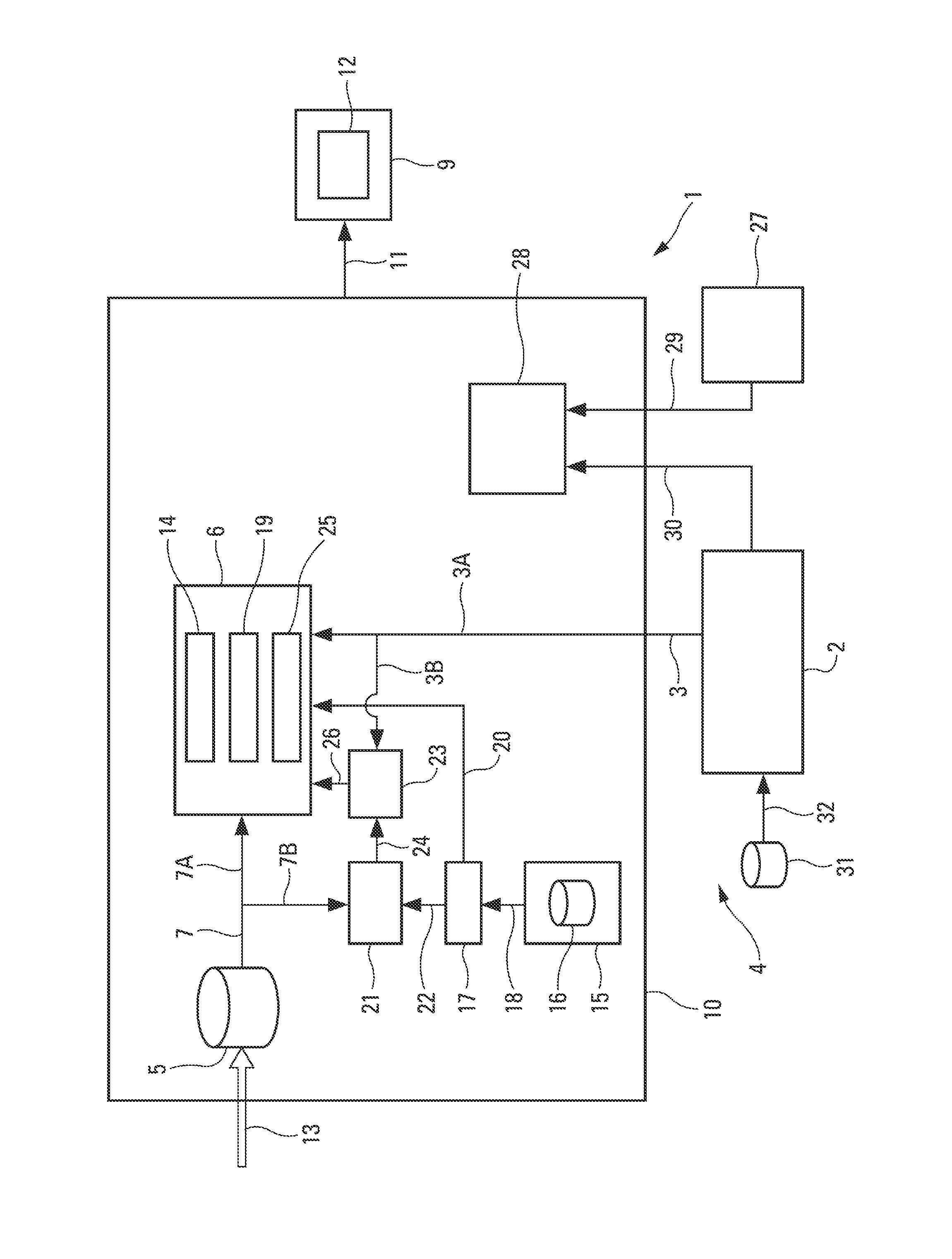 Method and device for automatically monitoring a flight path of an aircraft during an operation with required navigation performance.
