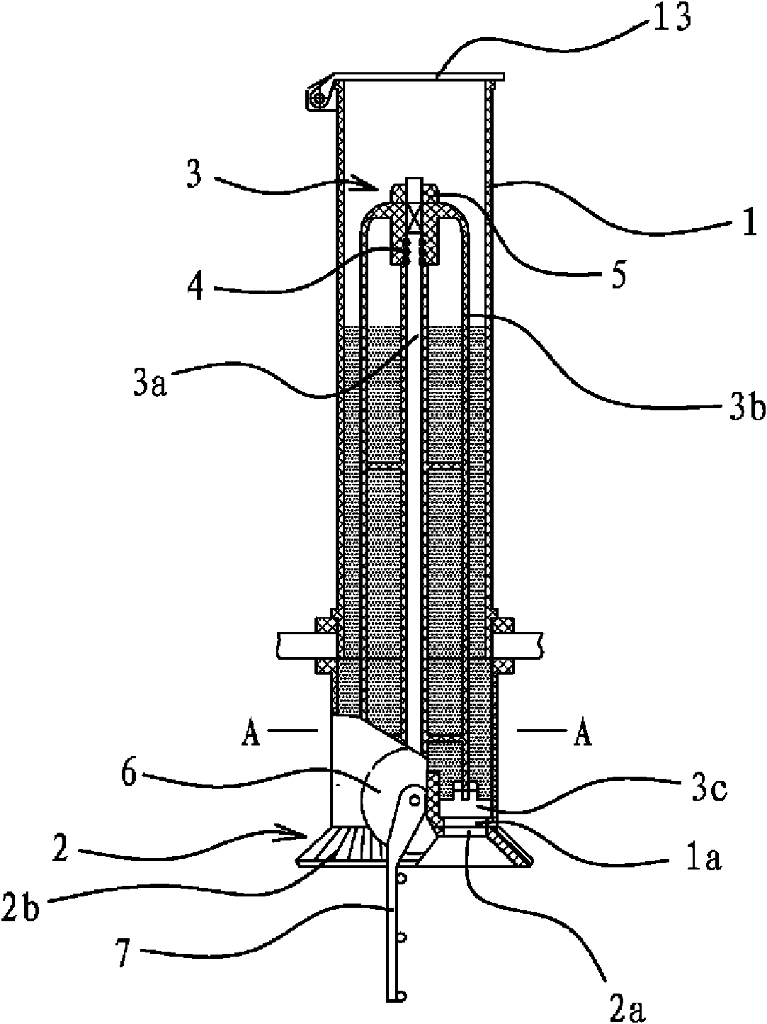 Granular sauce storage device