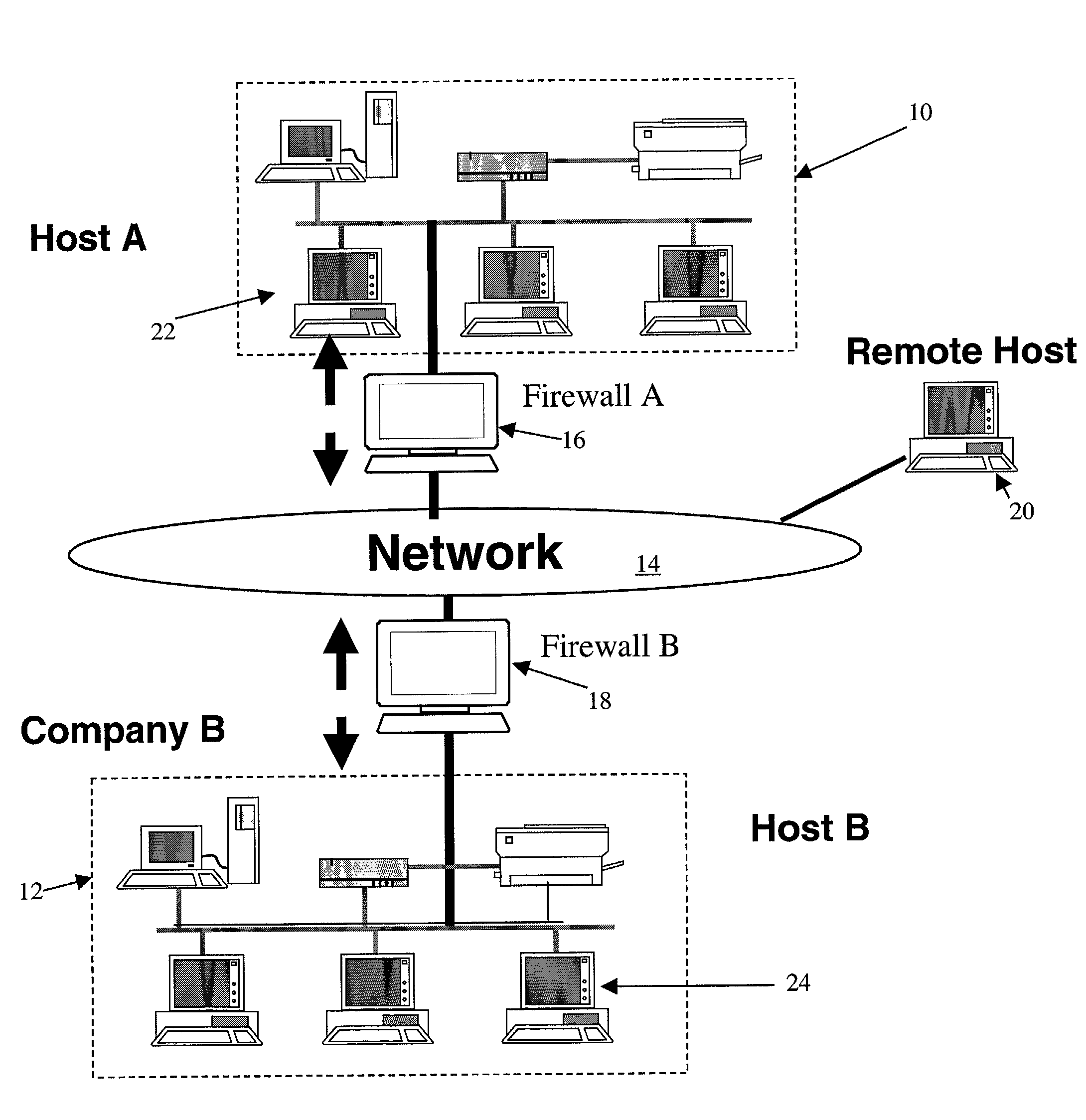 Method and apparatus for securely transmitting encrypted data through a firewall and for monitoring user traffic