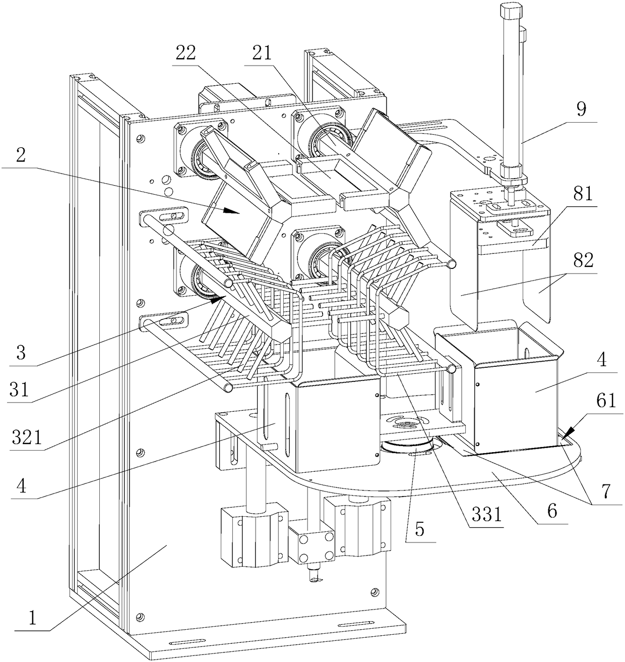 High-speed bag full line boxing and unloading mechanism