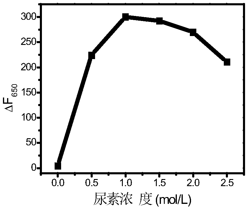 Urease activity fluorescence determination method based on gold nano cluster