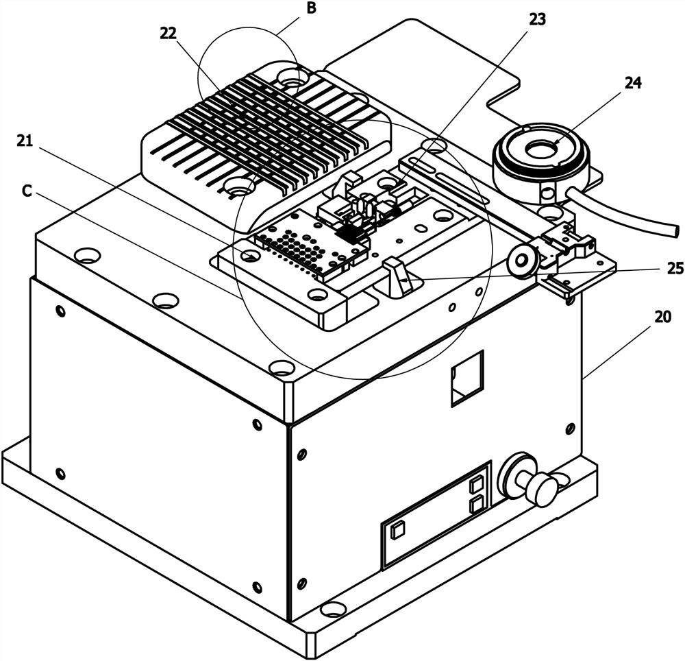 Equipment for coupling clamping and suction of micro device and machining method thereof