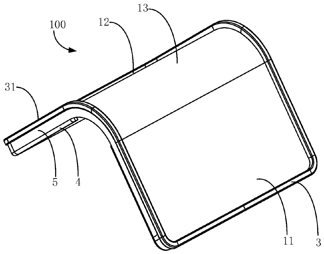 Protective device and flexible screen terminal