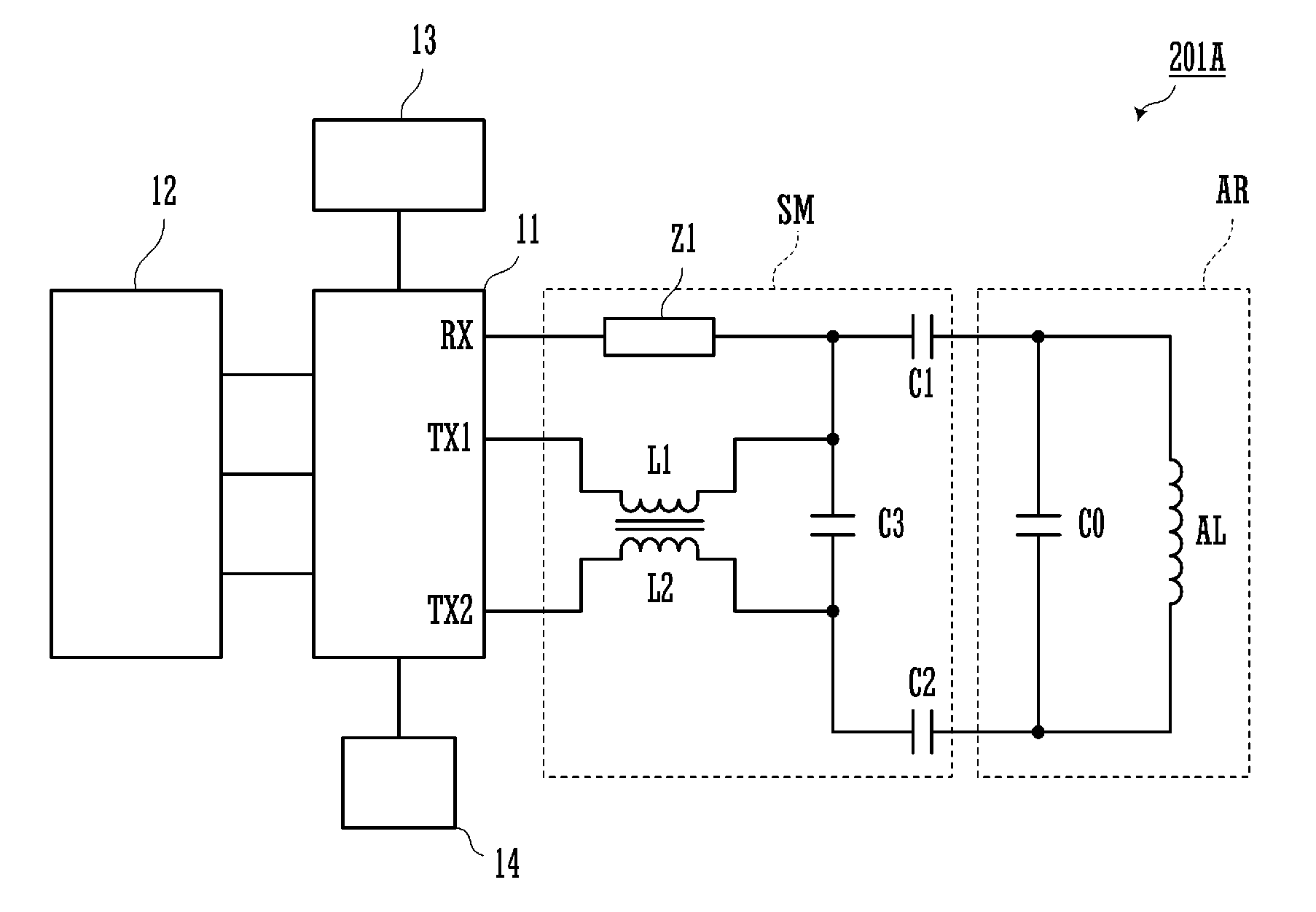 Signal processing circuit and antenna apparatus