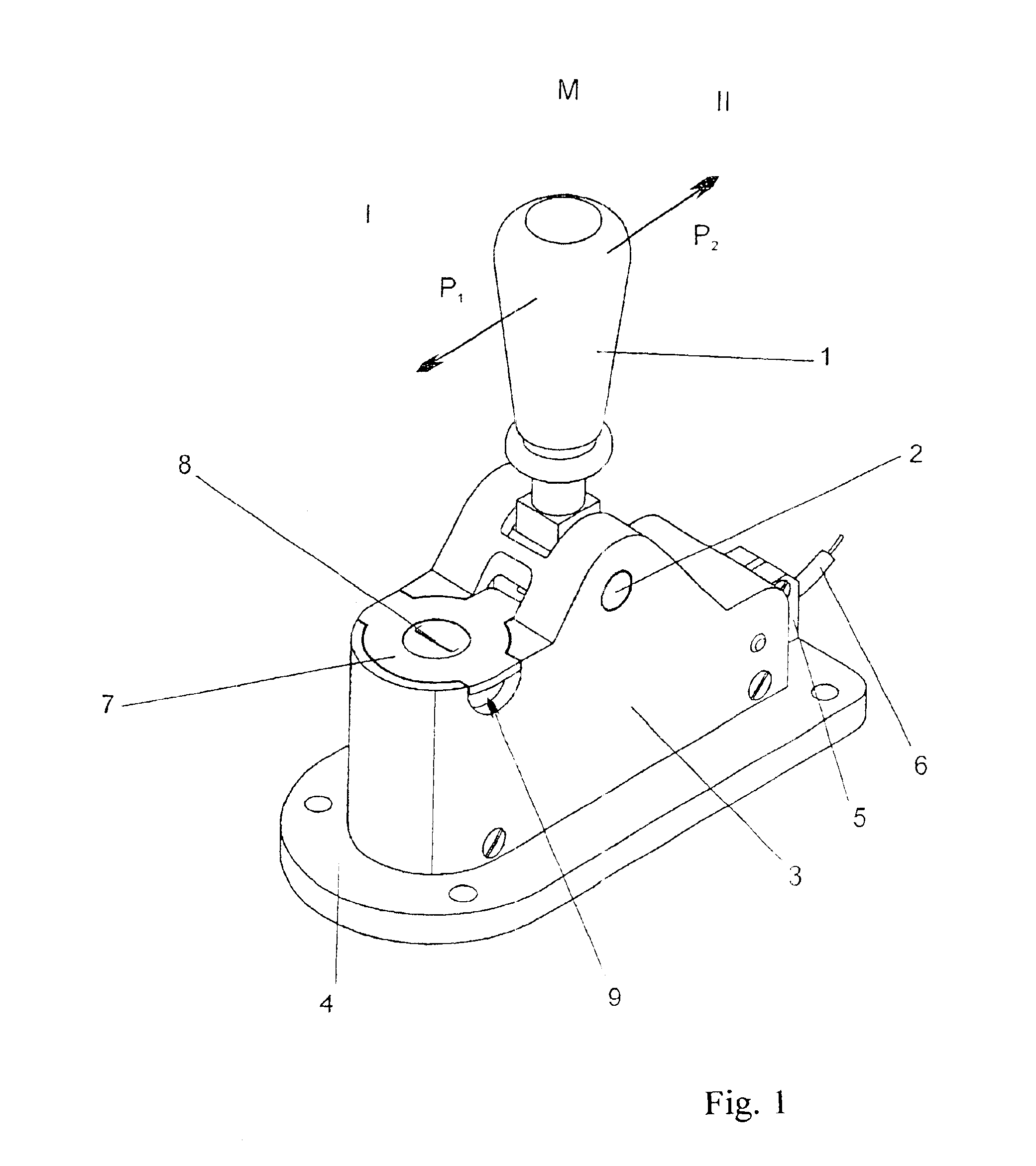 Control unit gear or shift program selection of an automatic vehicle gearbox