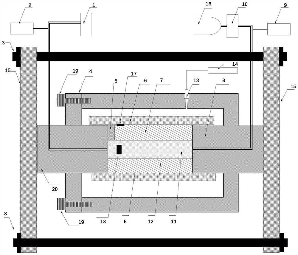 Test method for evaluating influence of rock deformation on permeability of coal body