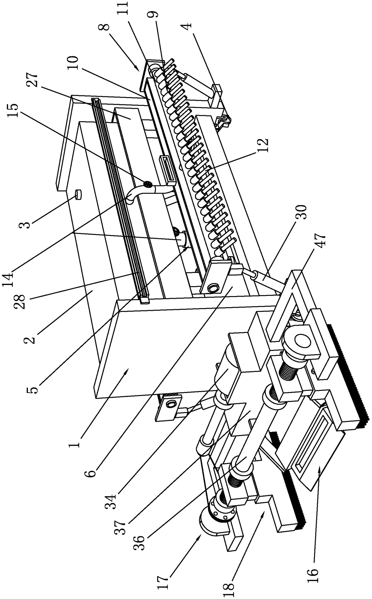 Bridge deck cleaning system for a bridge and cleaning method thereof