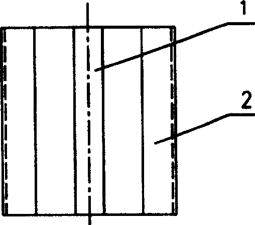 Hollow tooth-shape fluidized filling