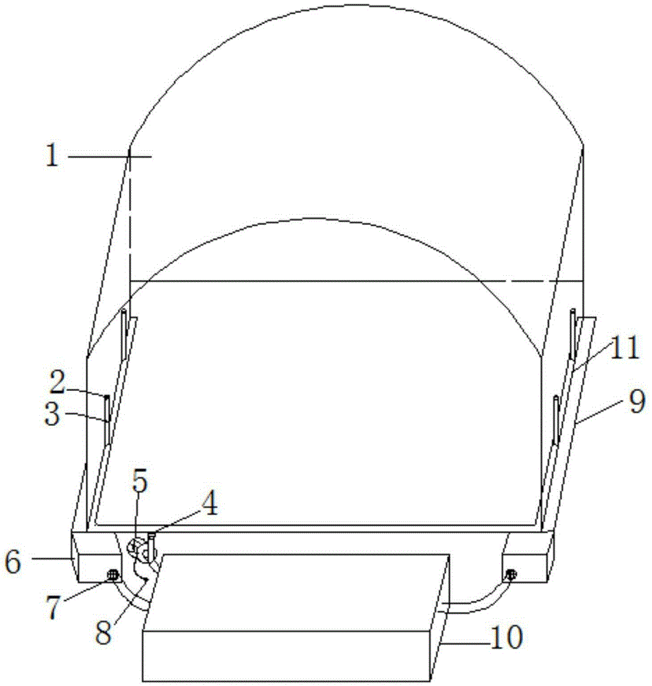 Greenhouse rainwater irrigation device