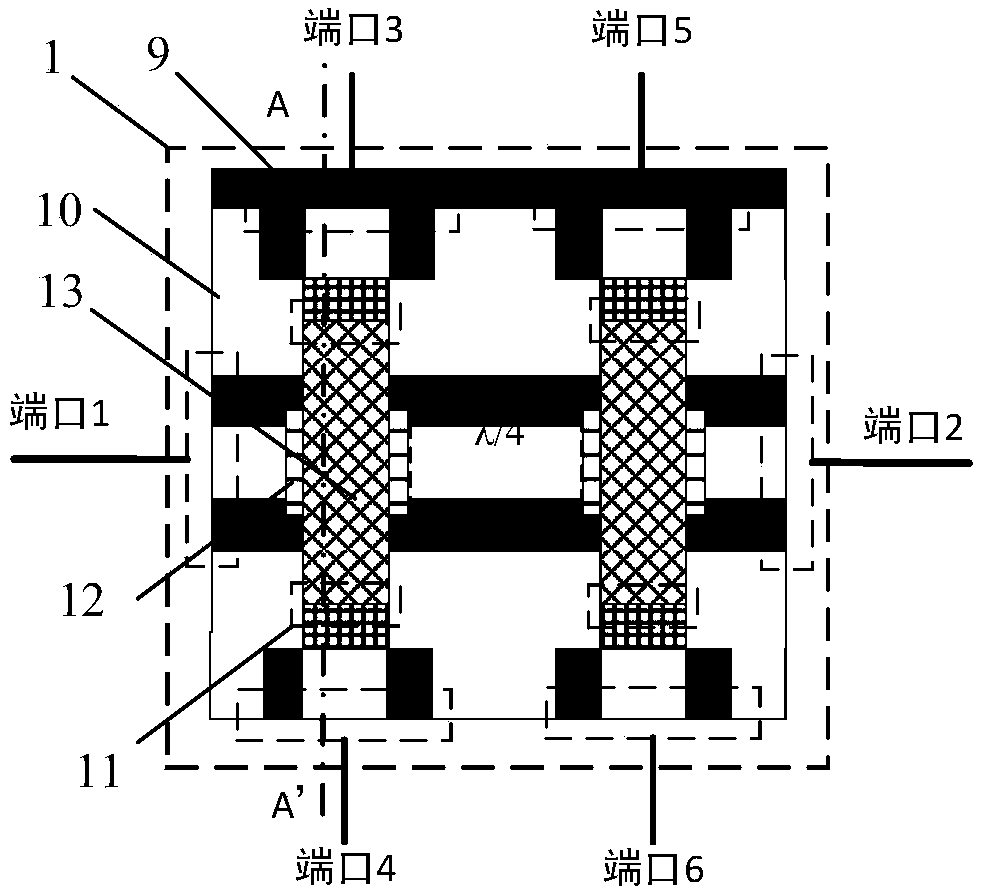 Fixed beam directly heated microwave signal detector