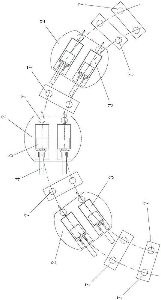Ejecting device and method for erection construction of continuous beam