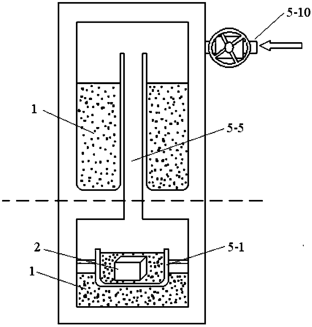 Supercritical fluid drying device and application method thereof