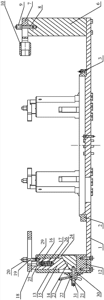 Height platform adjusting device applied to assembly of fuel oil main pipe and using method thereof