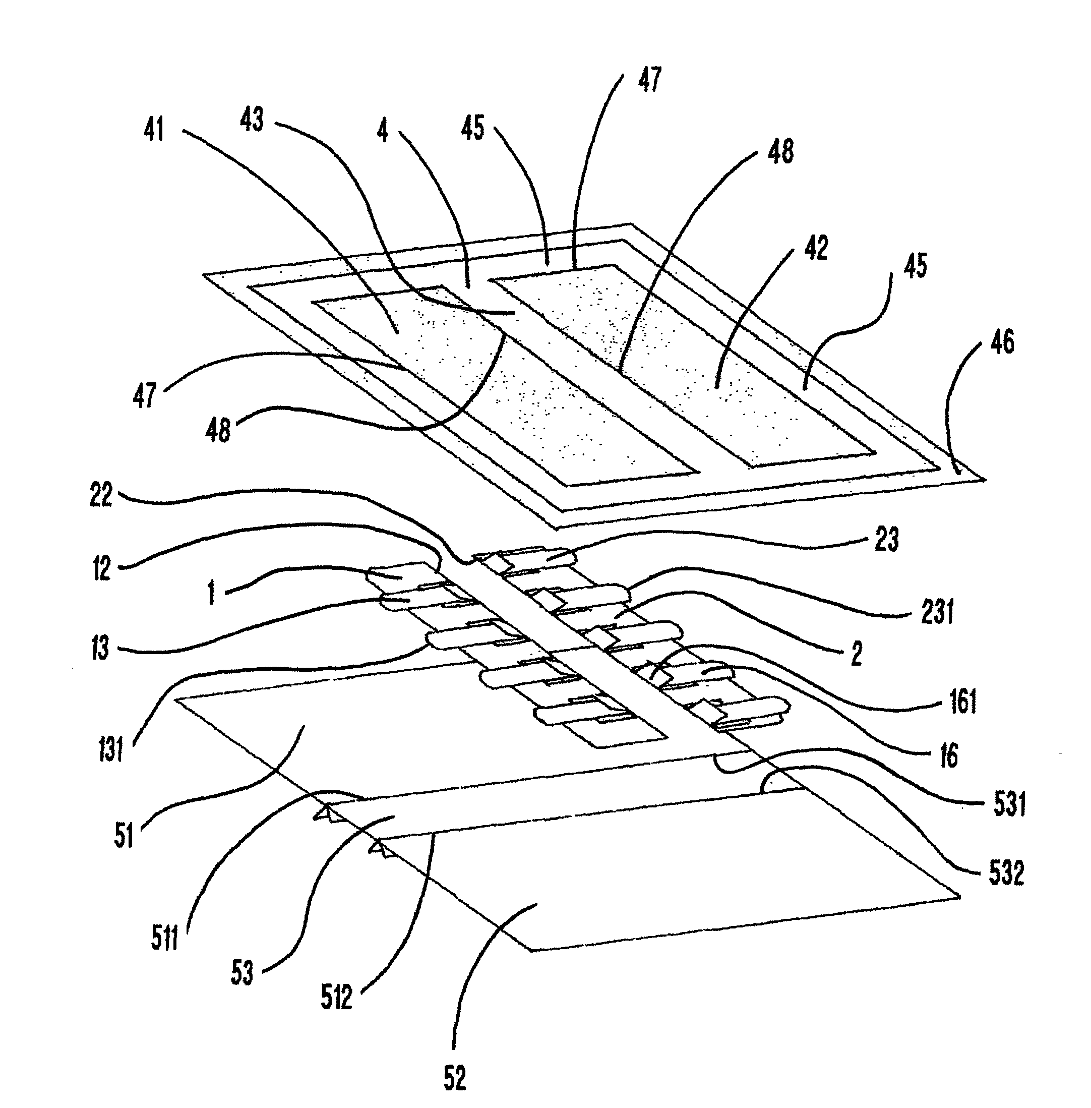 Device for adhering to the skin of a patient