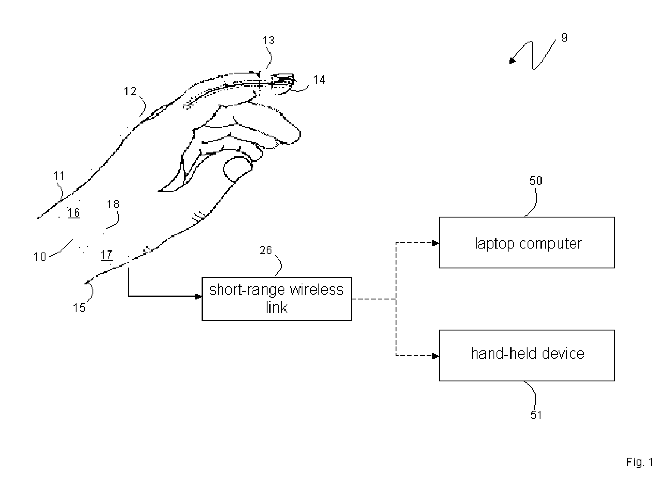 Device, system and method for monitoring vital signs