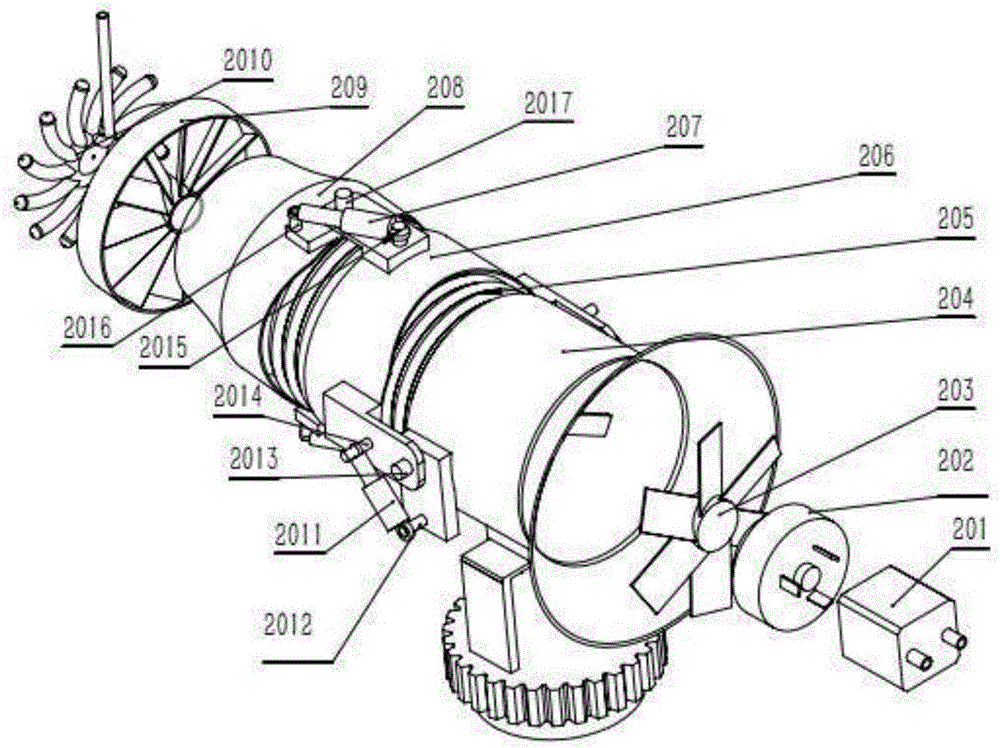 Atomizing, dust removing and haze removing vehicle controlled by PLC and provided with vector spraying port