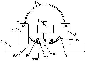 Fixing mechanism of punching machine for machining bicycle wheel spoke holes