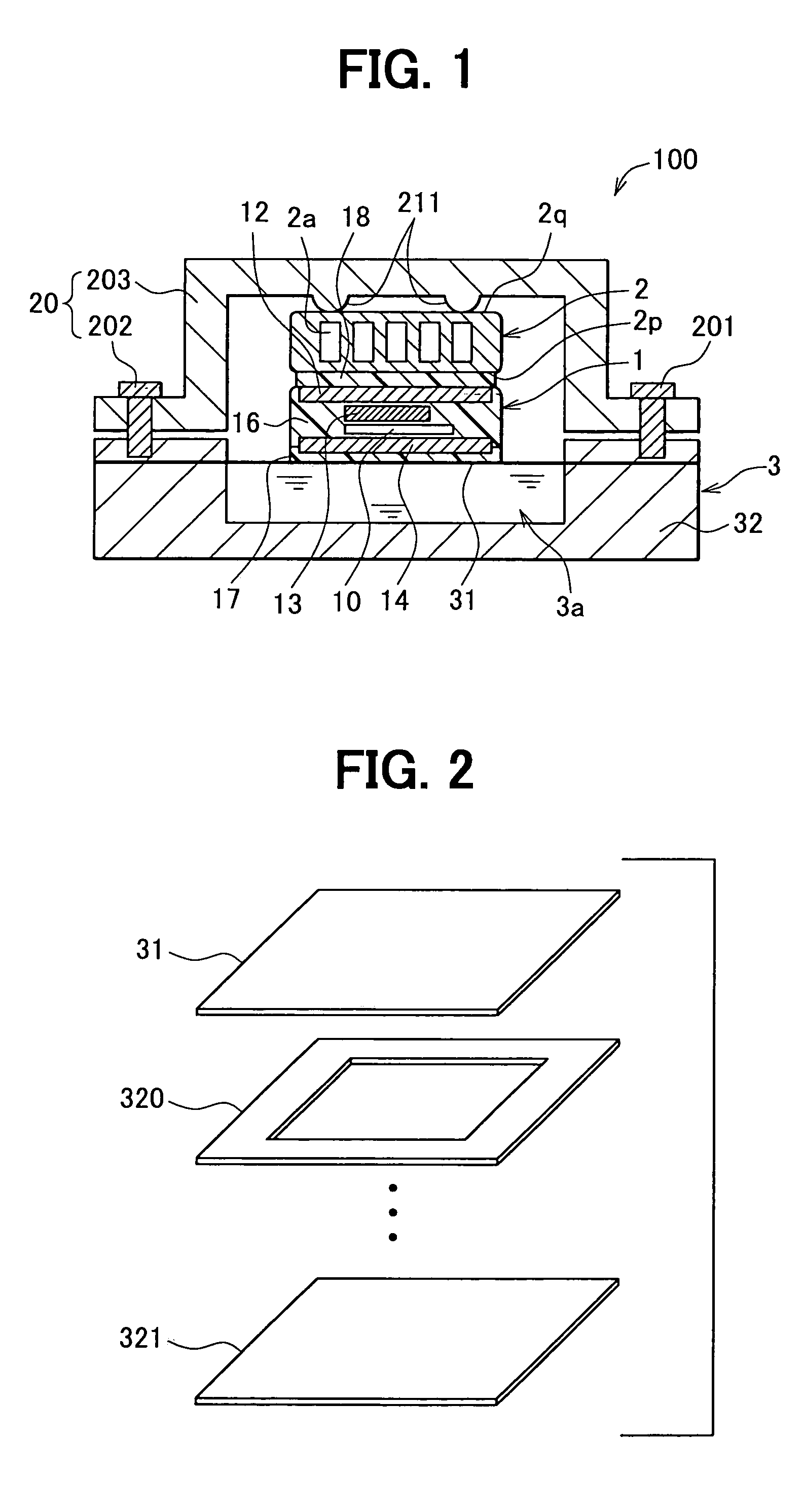 Double-sided cooling type semiconductor module