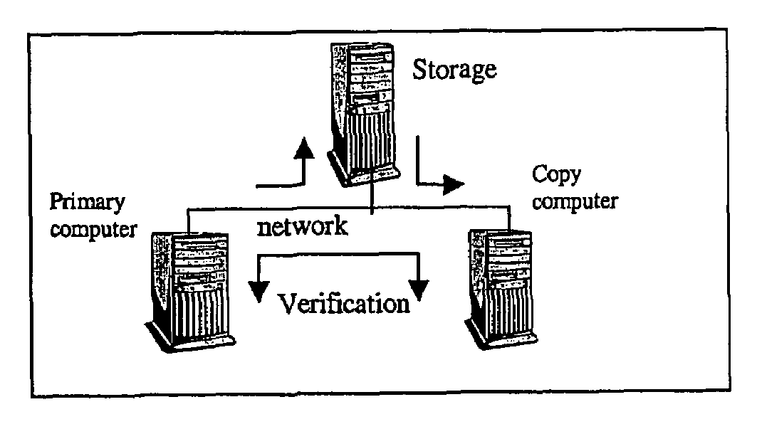 Copying procedures including verification in data networks