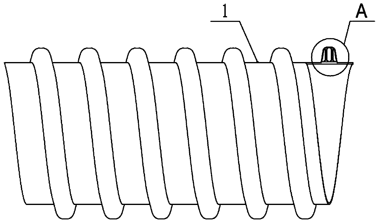 Plastic double-rib winding corrugated pipe