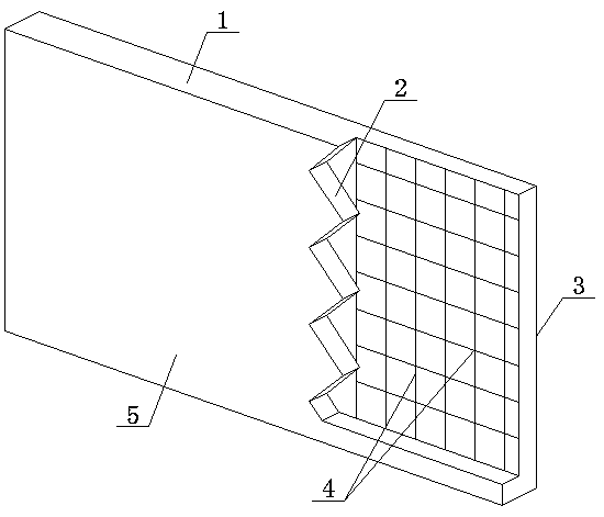 ECC non-dismantling formwork, concrete beam based on formwork and construction method thereof