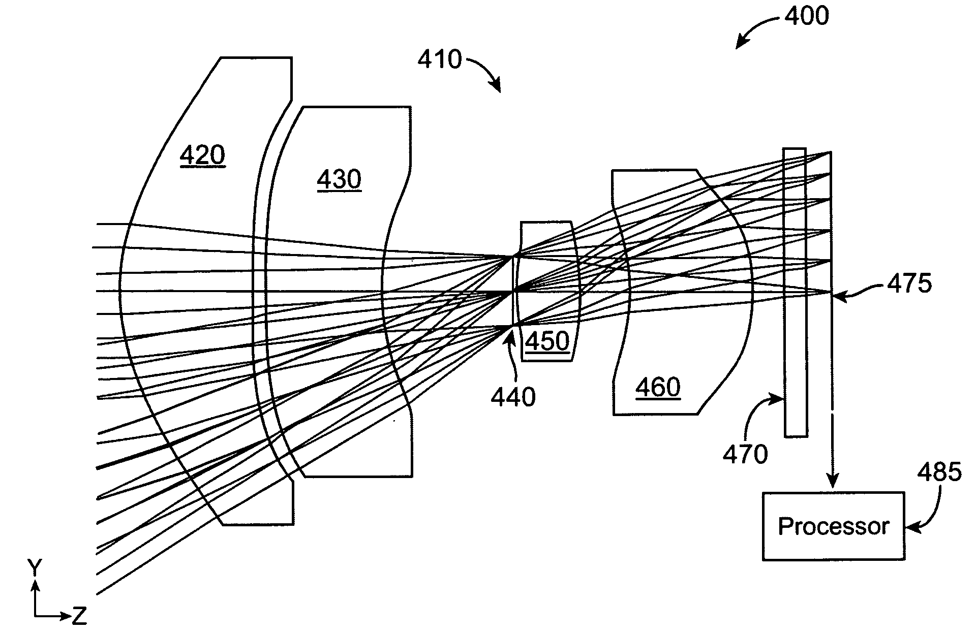 Imaging system with improved image quality and associated methods