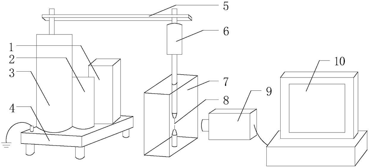 Experimental device for generating cavitation bubbles based on electric spark