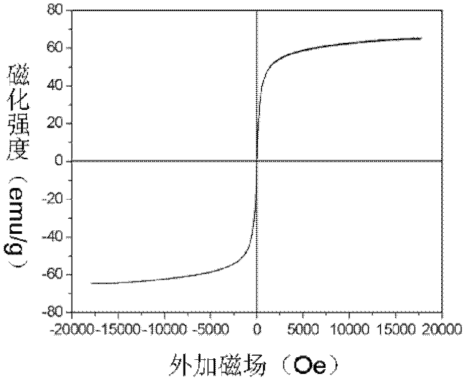 Preparation method of magnetic composite nanomaterial , product prepared by the method, and application thereof