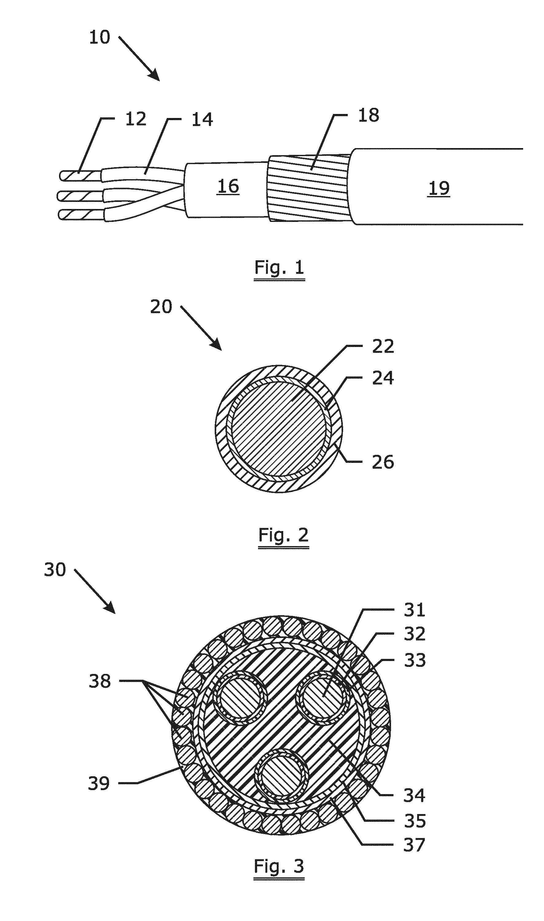 Non-magnetic stainless steel wire as an armouring wire for power cables