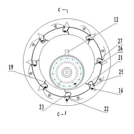 Hole sowing roller device