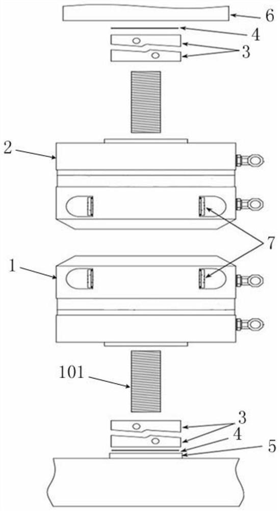 Hydraulic clamp for electro-hydraulic servo fatigue testing machine