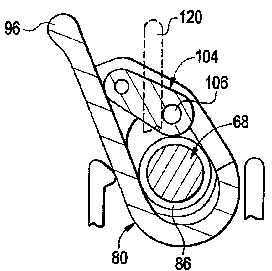 Actuating mechanism for fluid displacement and pressurizing device