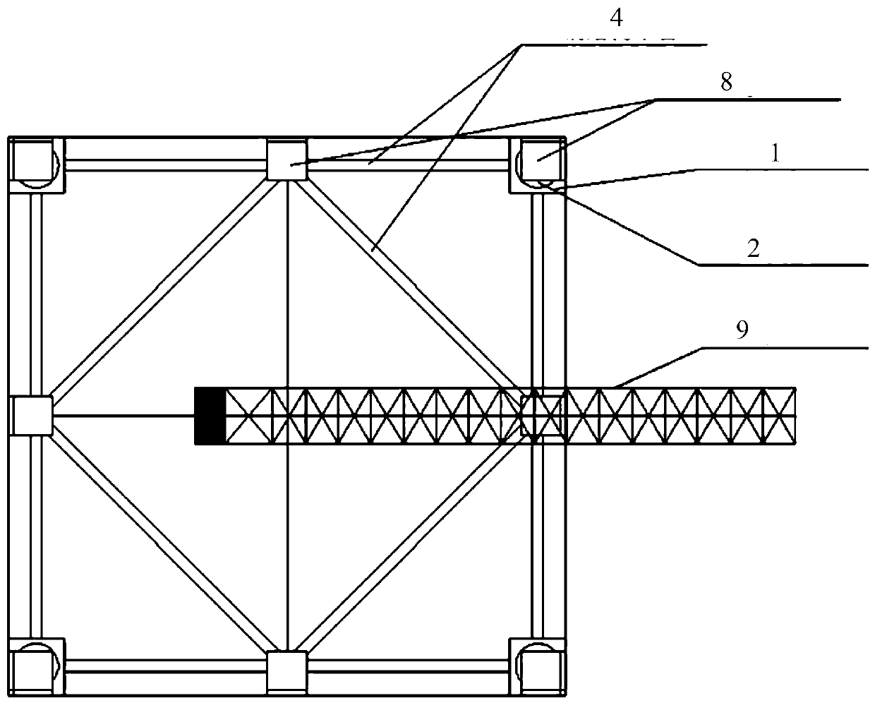 Caisson construction structure and its construction method