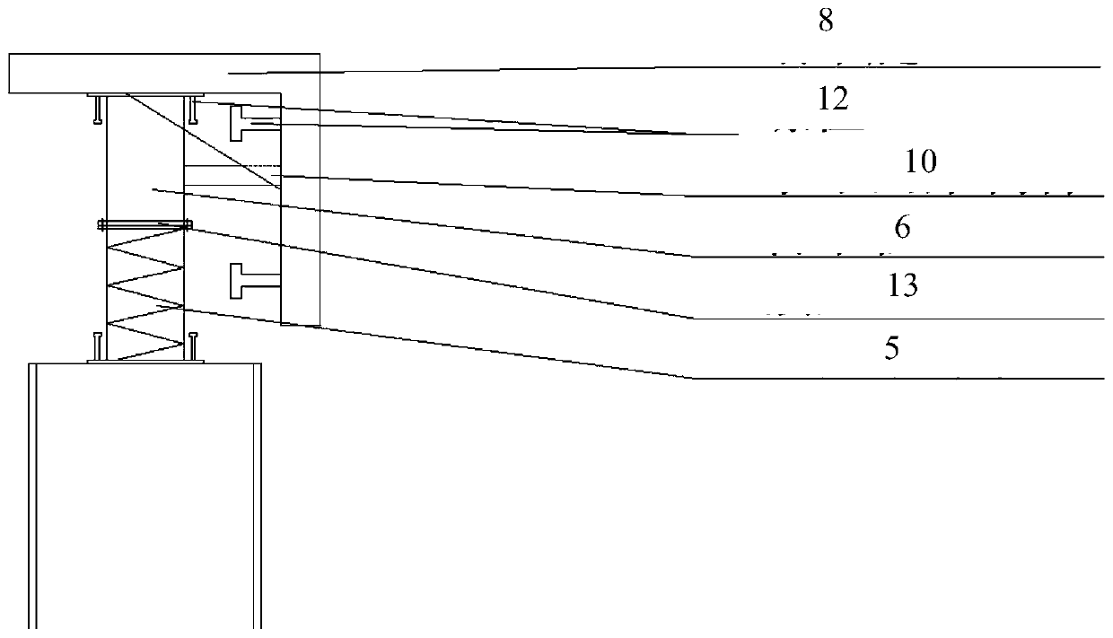 Caisson construction structure and its construction method