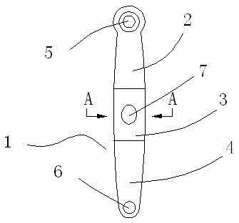 A motor vehicle brake vertical rod for preventing brake shoe eccentric wear