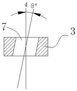 A motor vehicle brake vertical rod for preventing brake shoe eccentric wear