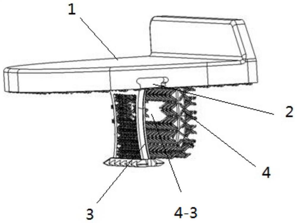 Wedge-shaped pressurizing biological single-compartment knee joint tibial plateau