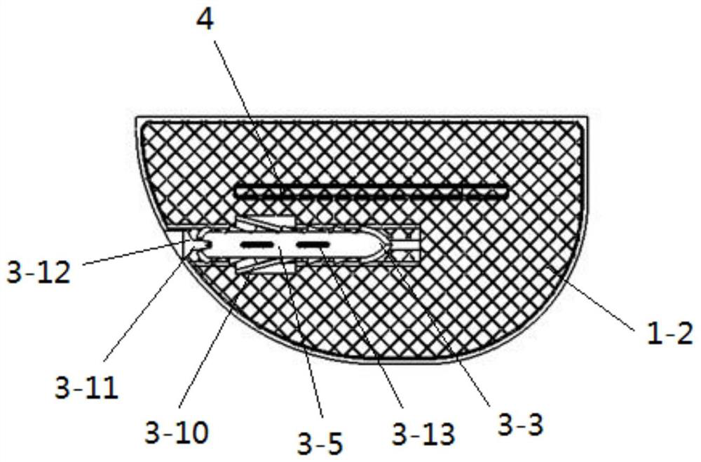 Wedge-shaped pressurizing biological single-compartment knee joint tibial plateau