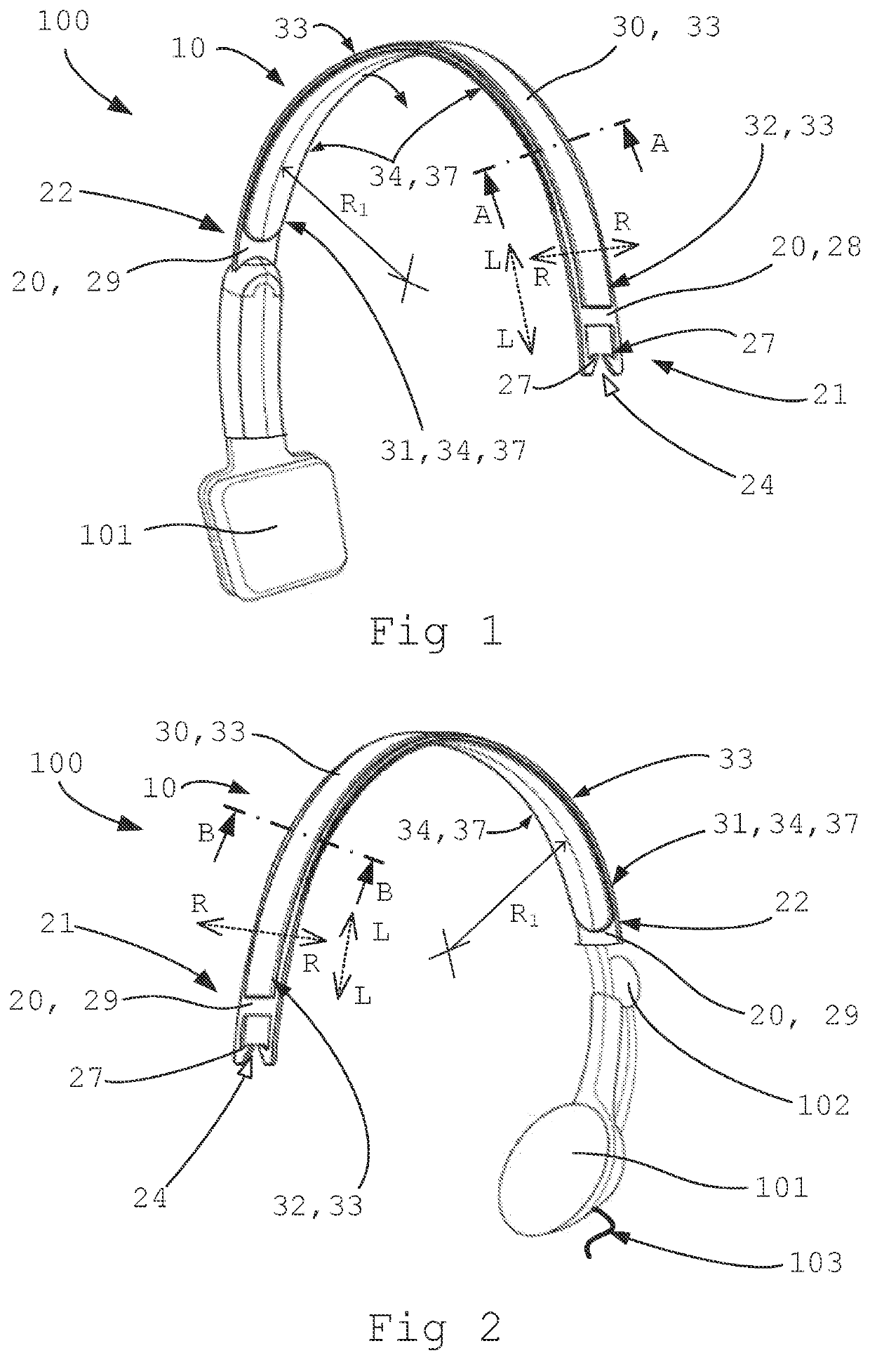 Headband for a headset and a method for assembly of a headband for a headset