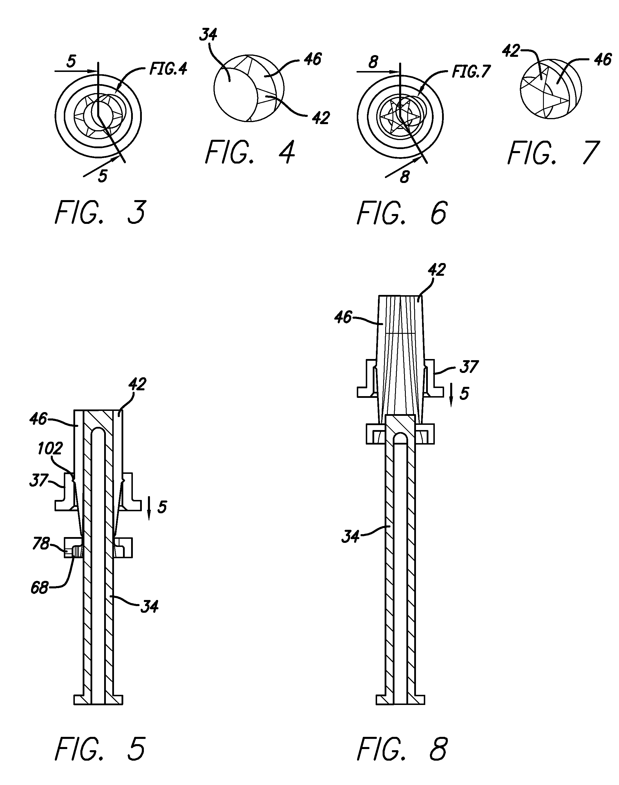 Collapsible core assembly for a molding apparatus