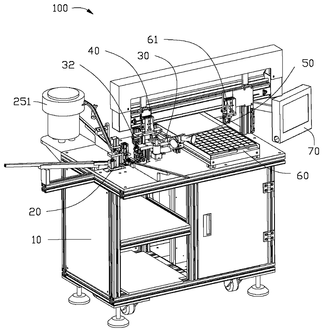 Magnetic core assembly testing equipment and magnetic core assembly testing method